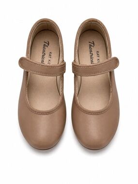 Theatricals Girls Tan Tap Shoes Size 9 Mary Jane Dance Shoes Nude Tap Shoes